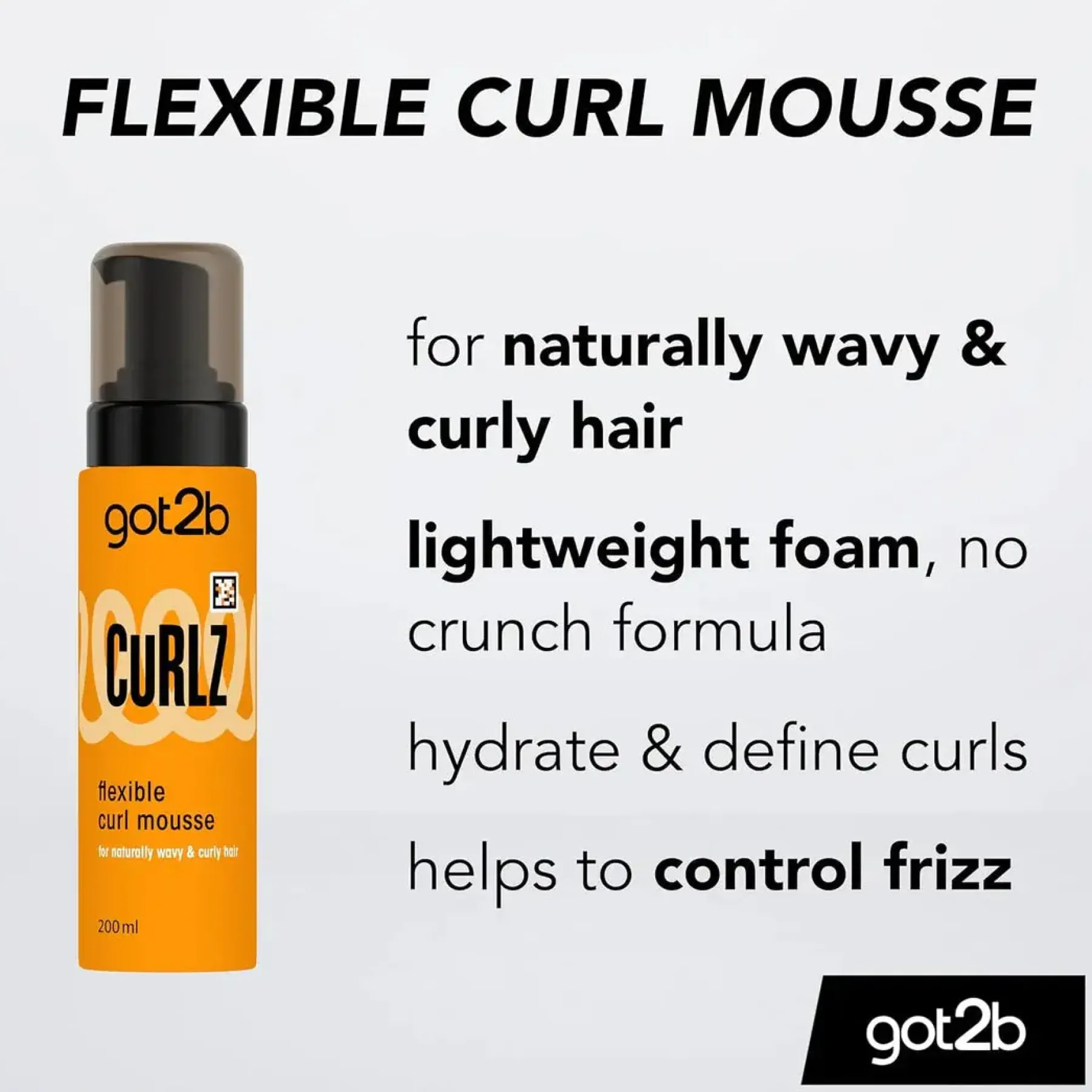 Hot Got2b Curlz Flexible Curl Mousse Haarschaum|Haarprobleem