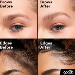 Outlet Got2b Glued Brows & Edges 2in1 Gel Waterproof Reisegröße|Vegane Augenbrauen Produkten