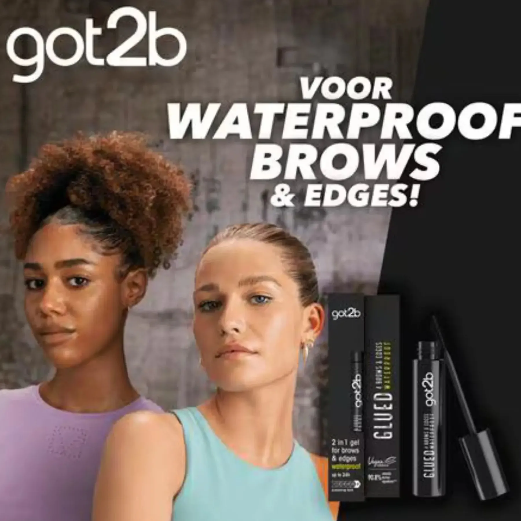 Outlet Got2b Glued Brows & Edges 2in1 Gel Waterproof Reisegröße|Vegane Augenbrauen Produkten