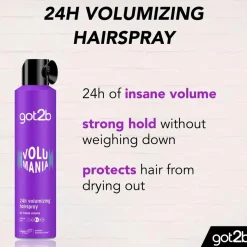 Best Got2b Volumania 24H Volumizing Hairspray Styling Spray|Vegane Haarpflege