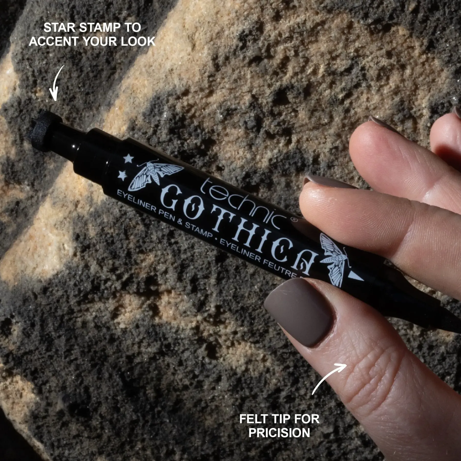 Sale Gothica Eyeliner Pen & Star Stamp Vegan Eyeliner|Eyeliner