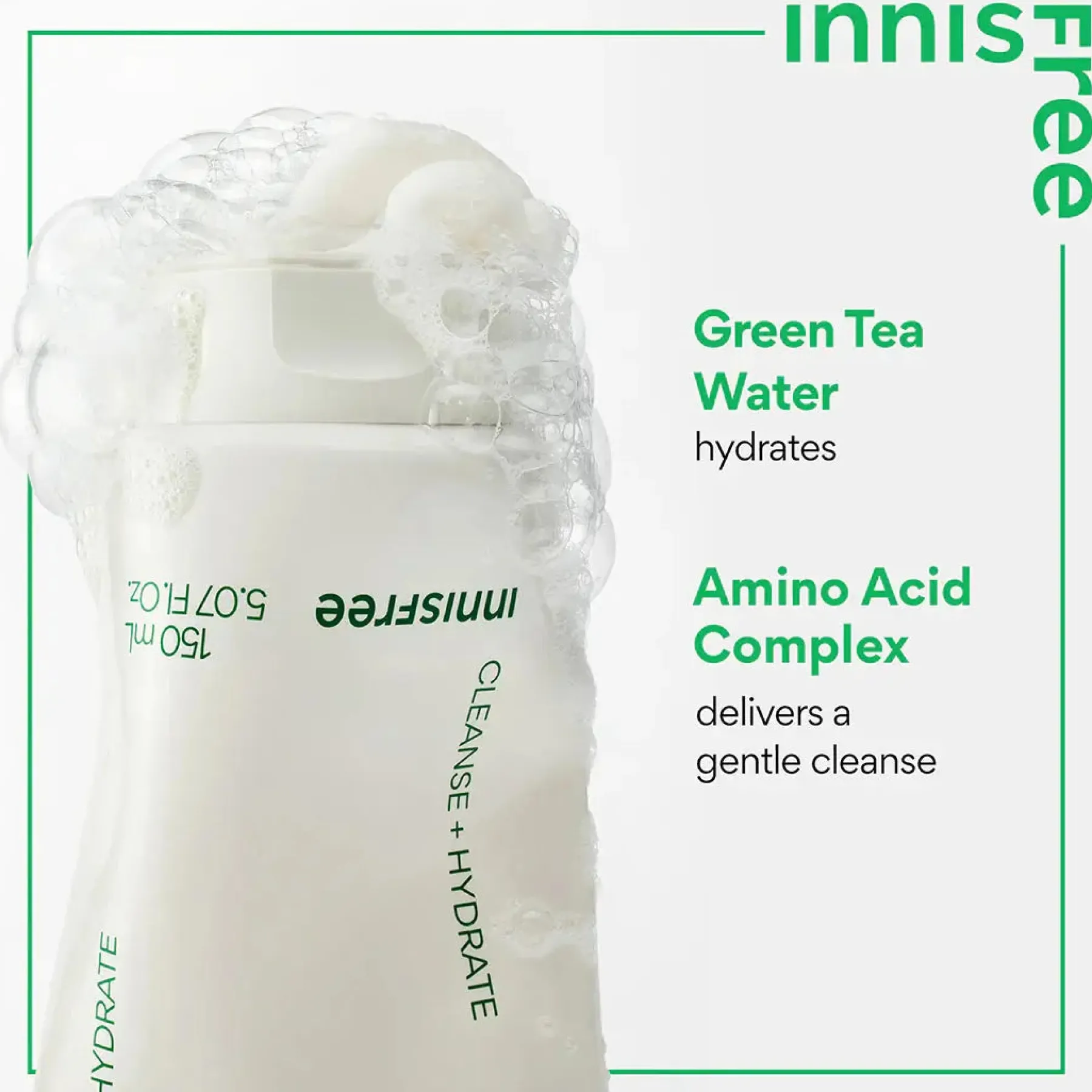 Best Green Tea Amino Hydrating Cleansing Foam Alle Korean Skincare|Wasserreiniger