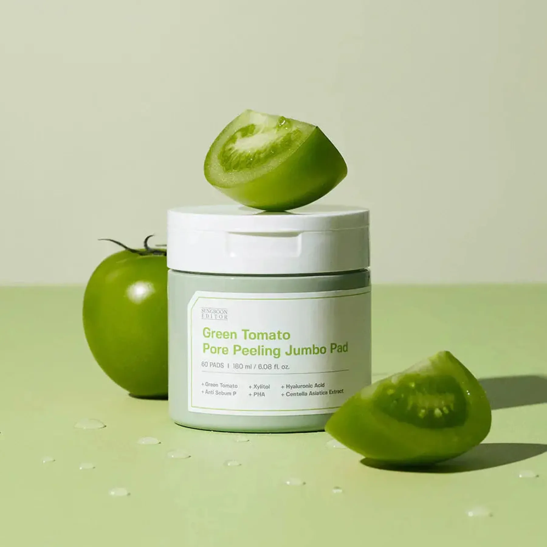 Sale Green Tomato Pore Peeling Jumbo Pad Clean Beauty|Toner Pads