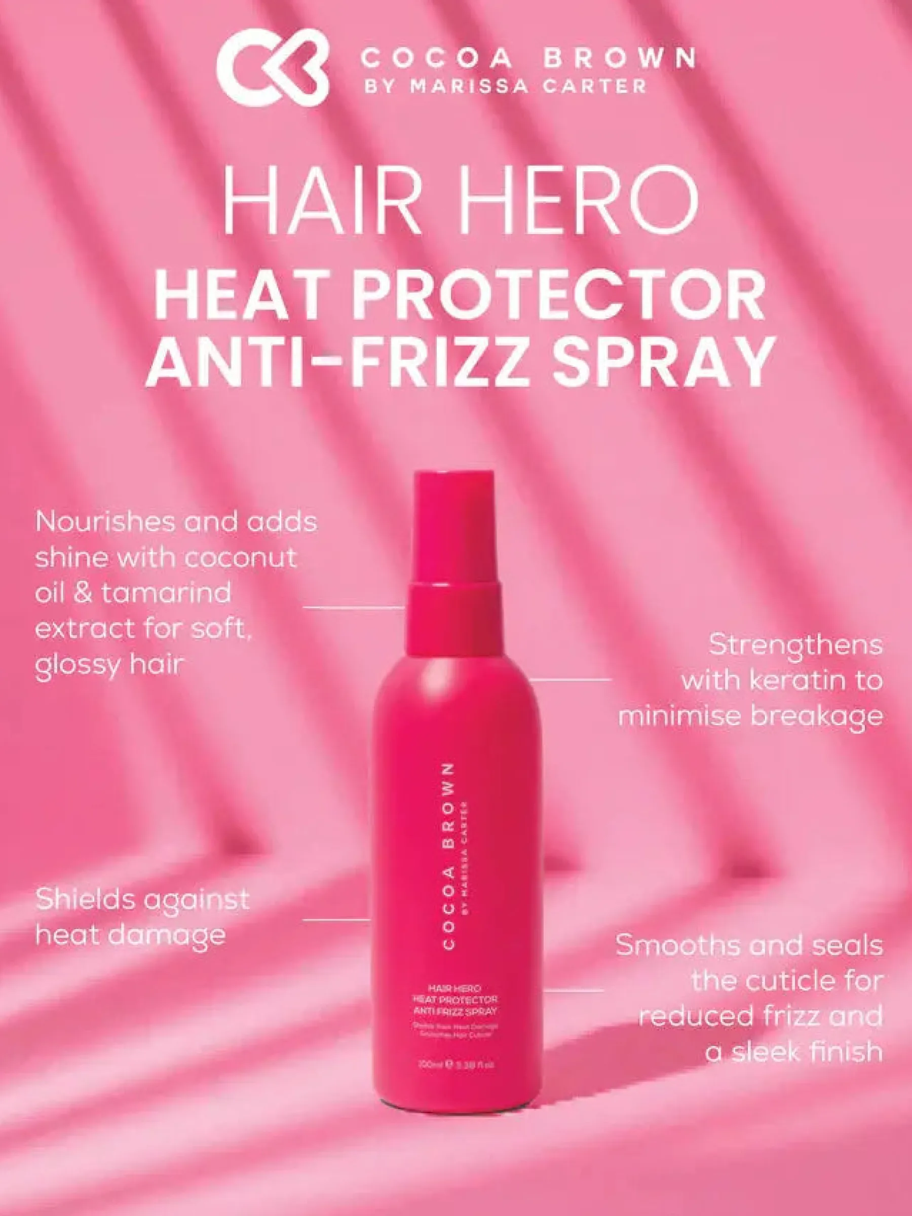 Clearance Hair Hero Heat Protection Anti Frizz Spray Haarprobleem|Hittebescherming
