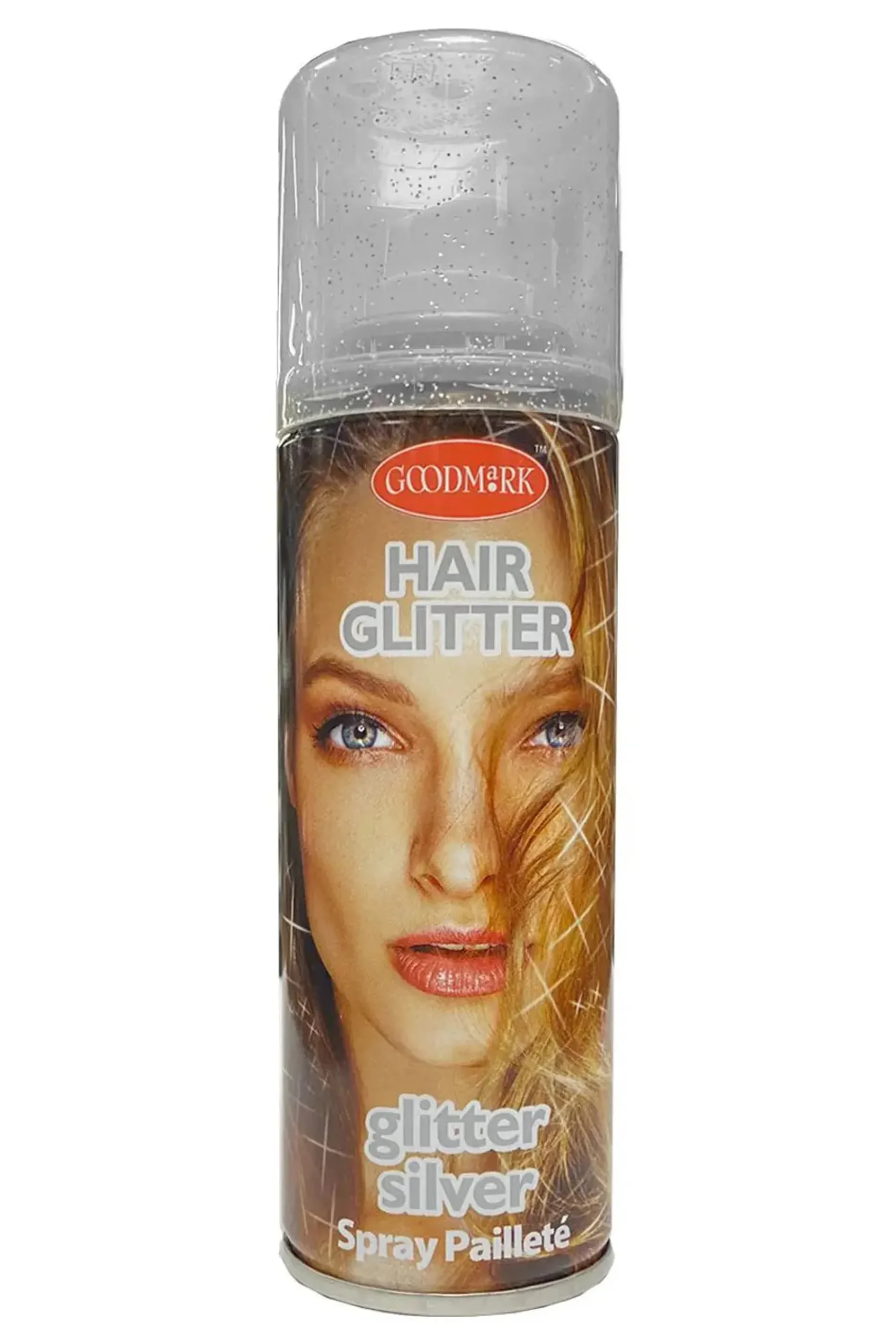 Hairspray Glitter Silver Haarfärbemittel|Glitzer
