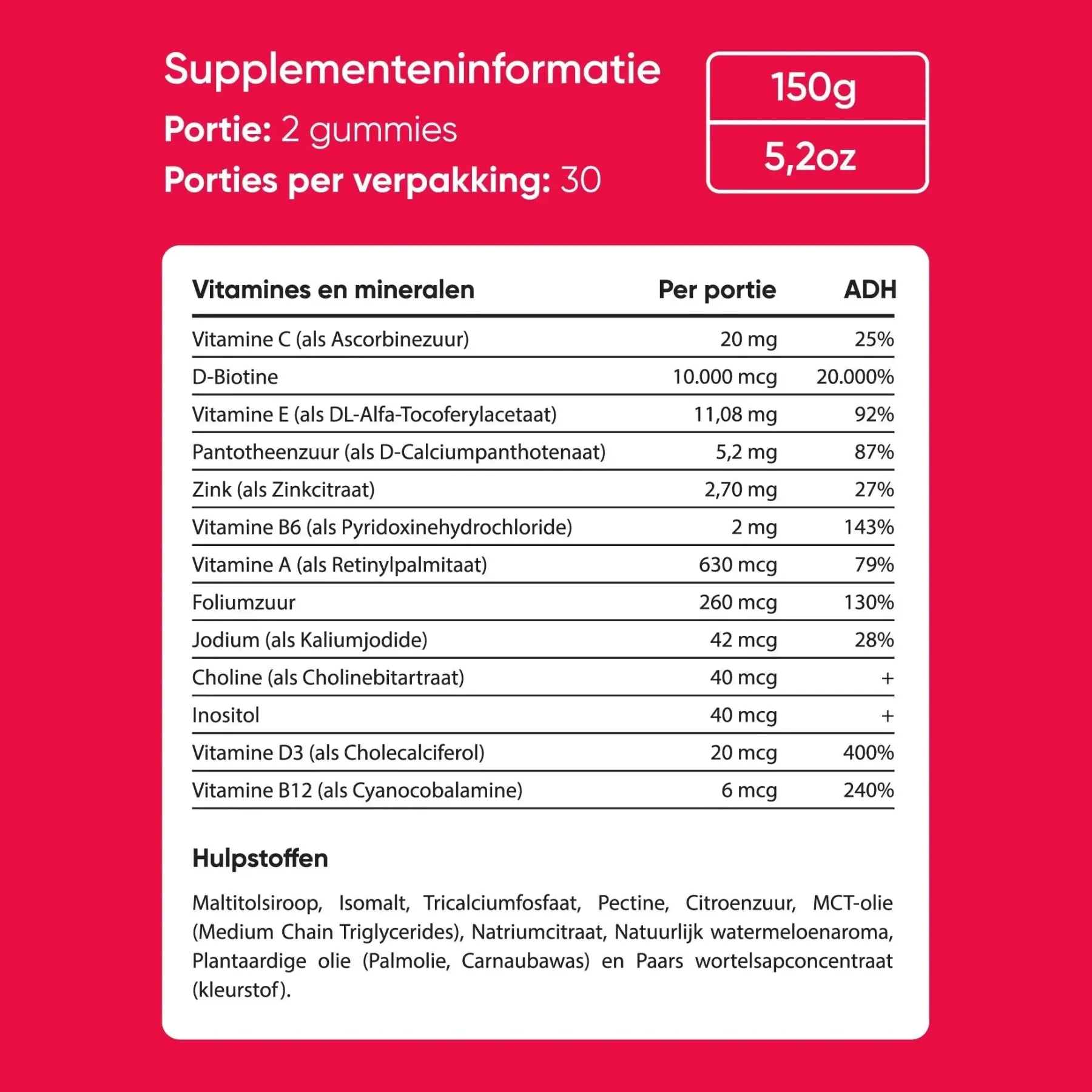 Outlet Hair Vitamins Watermelon Gummies Hair Growth|Haarvitamine
