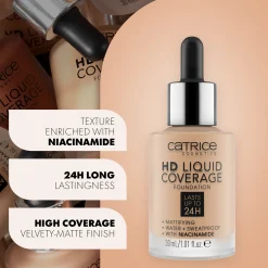 Outlet HD Liquid Coverage Foundation Foundation|Vegan Foundation