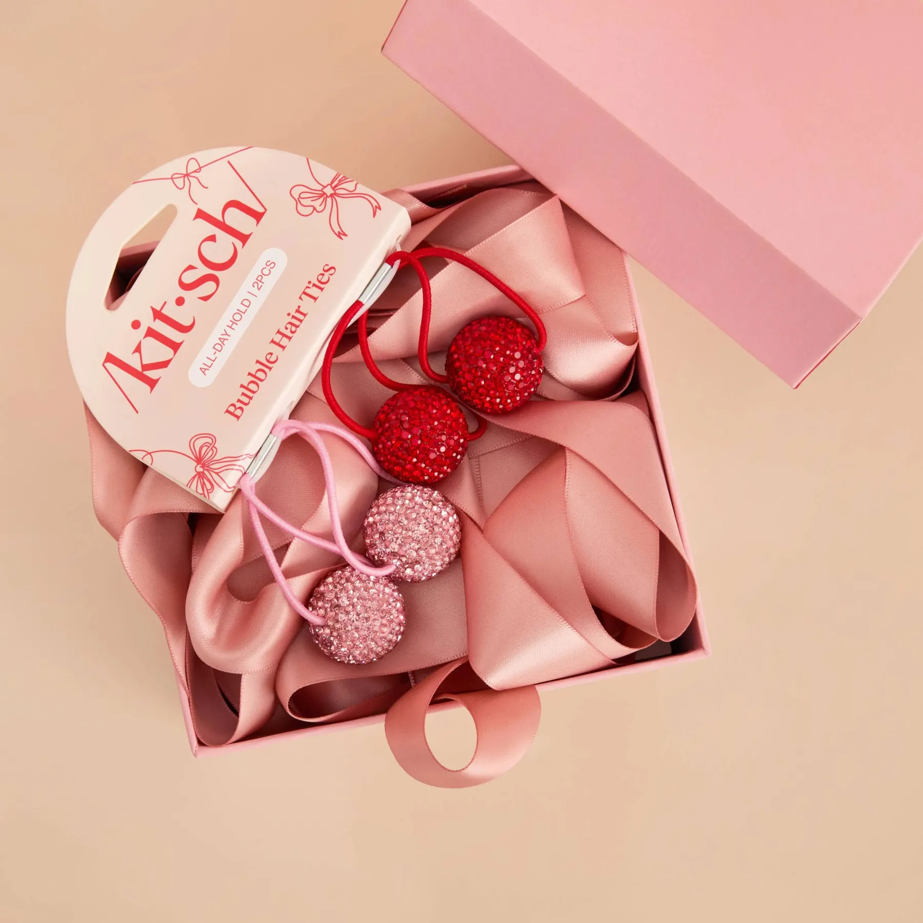 Hot Holiday Bubble Hair Ties Haargummis