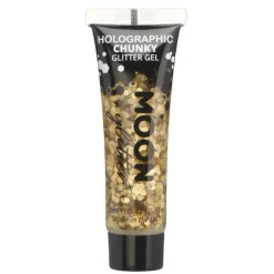 Hot Holographic Chunky Glitter Gel Gold Glitzer