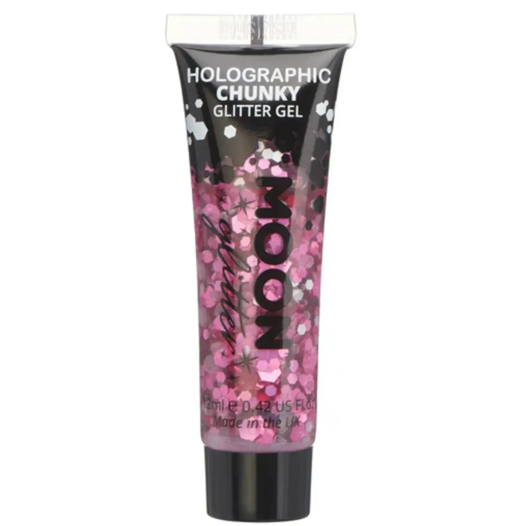 New Holographic Chunky Glitter Gel Pink Glitzer