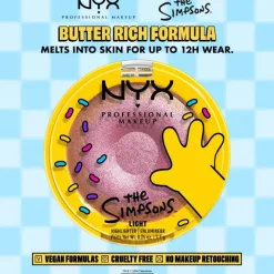 New Homer Simpson Donut Highlighter Glazed Over 01 Light Highlighter|Vegan Highlighter