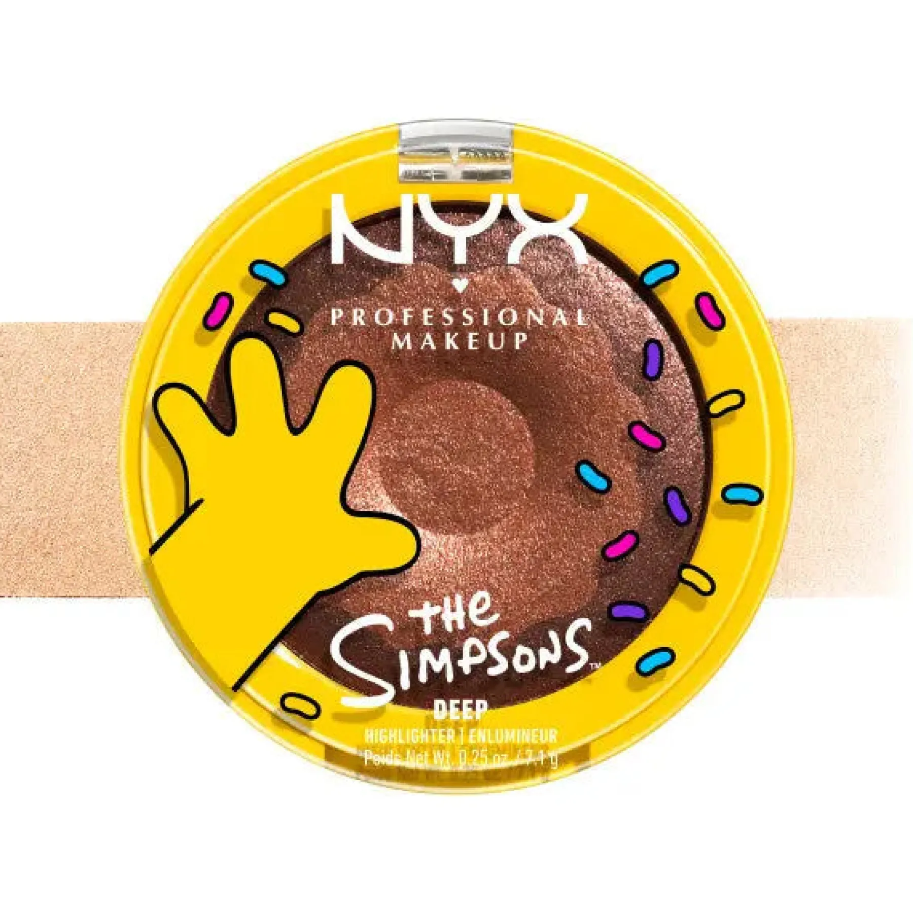 New Homer Simpson Donut Highlighter Glazed Over 02 Deep Highlighter|Vegan Highlighter