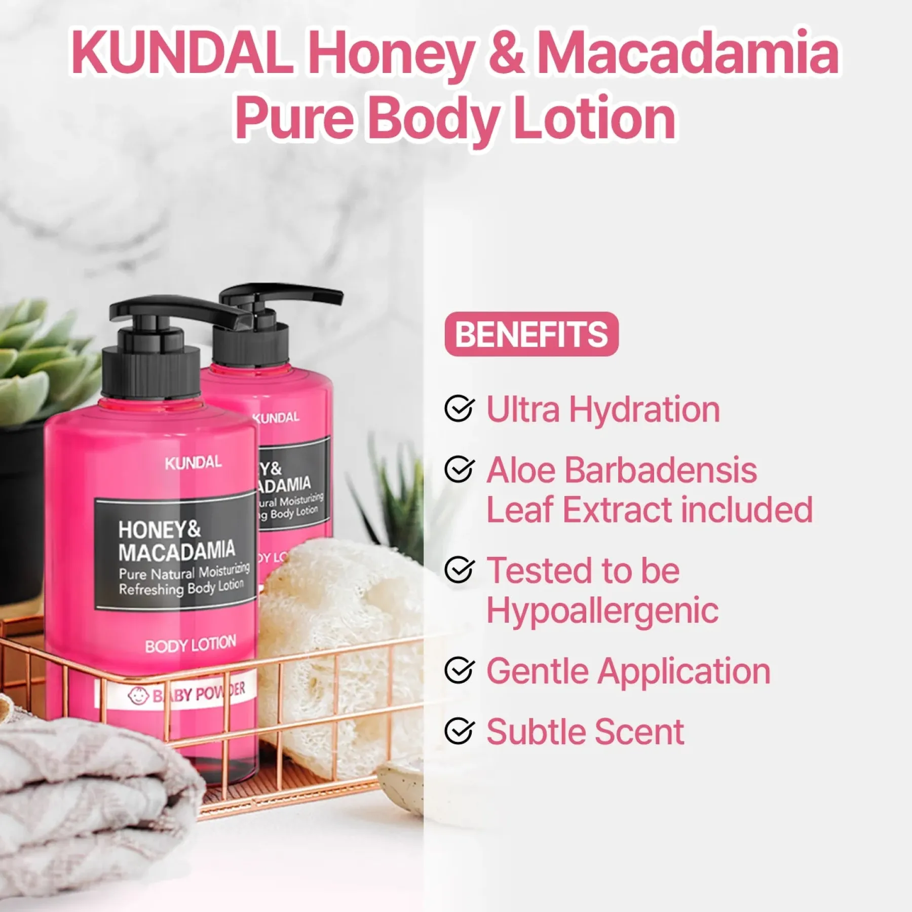 Discount Honey & Macadamia Pure Body Lotion Baby Powder Everything Shower|Hautprobleme