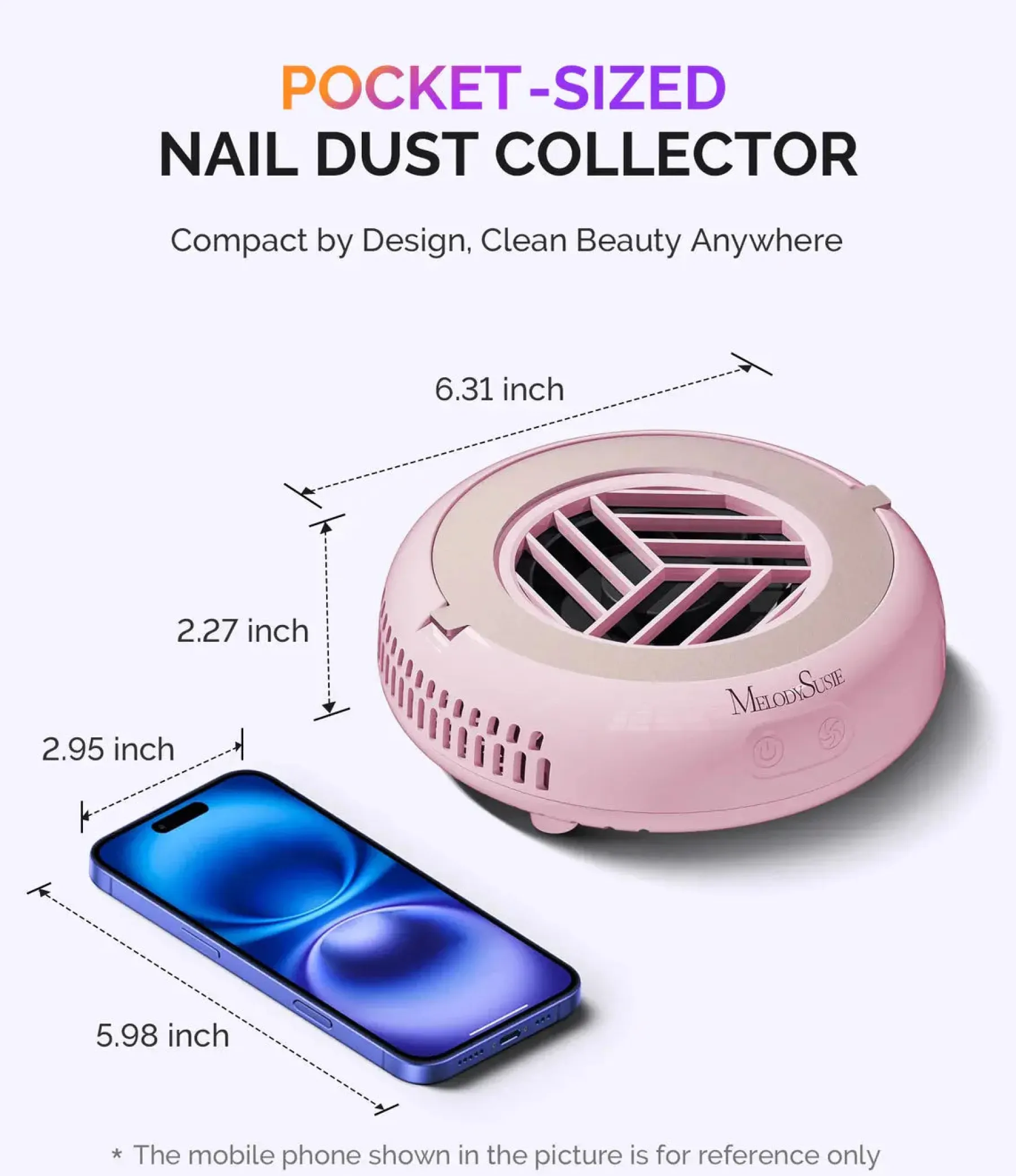 Best HProA Nail Dust Collector Pink Nagel Afzuigers