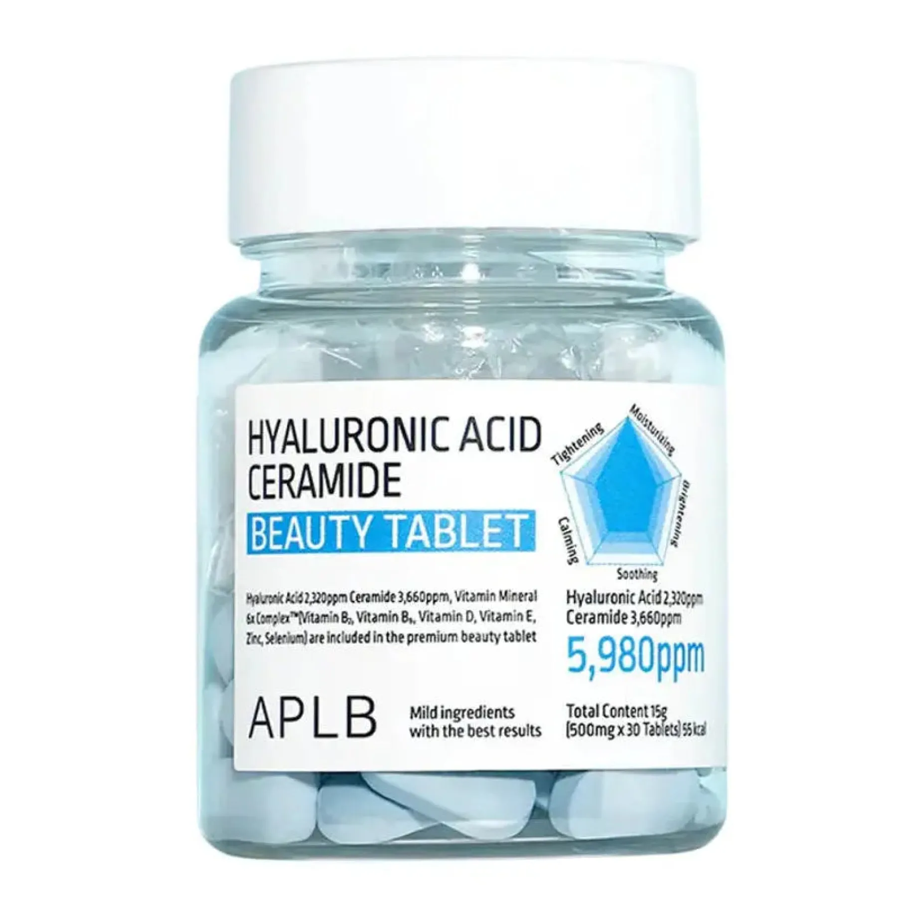 Best Hyaluronic Acid Ceramide Beauty Tablet Alle Korean Skincare|Hauptzutat