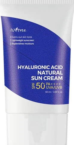 Sale Hyaluronic Acid Natural Sun Cream SPF50+ Alle Korean Skincare|Hauptzutat