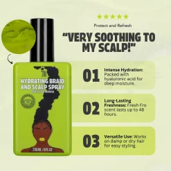 New Hydrating Braid & Scalp Spray 11 Schritte Haarpflege Routine|Vegane Haarpflege