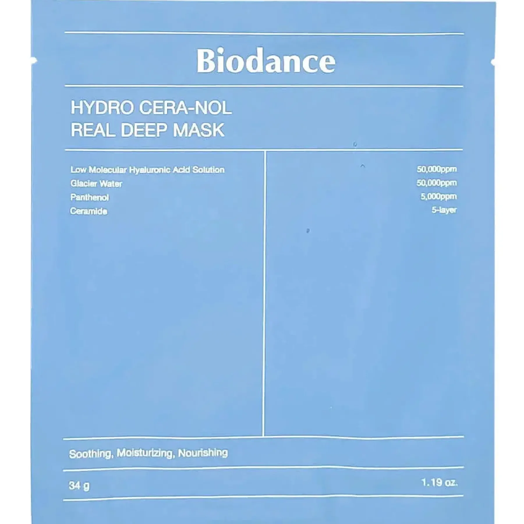 Hydro Cera-nol Real Deep Mask Hauptzutat|Gesichtsmasken