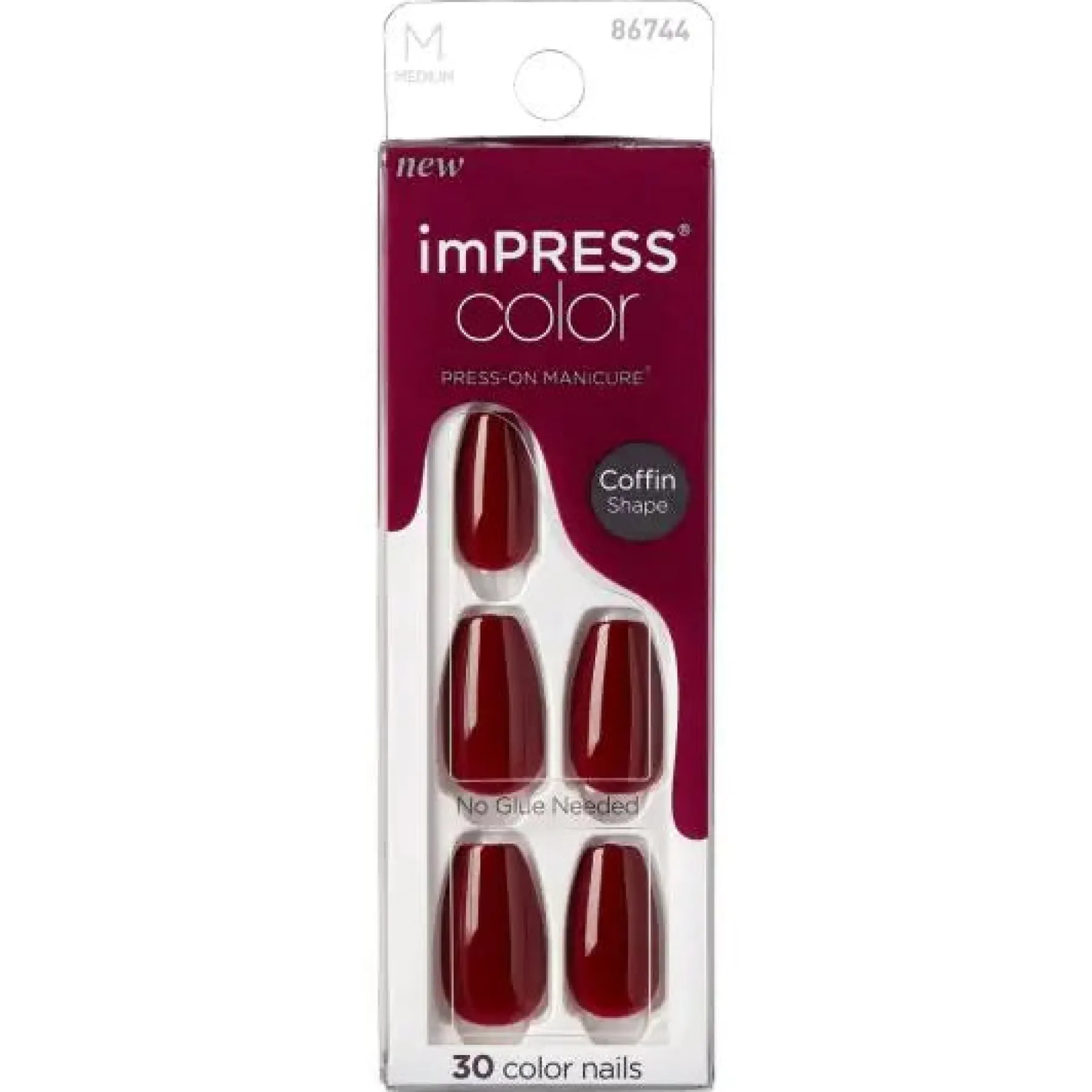Clearance Impress Color Press-On Nails Coffin Winery in NYC Künstliche Nägel