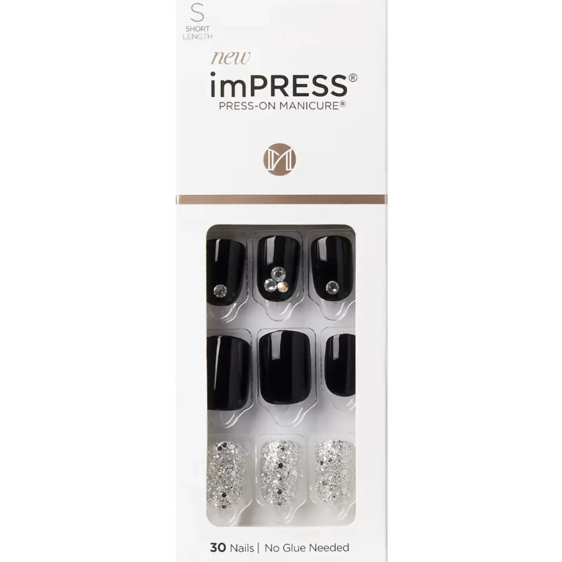 Clearance Impress Press-On Nails Dynamite Künstliche Nägel|Veganer Nagellack