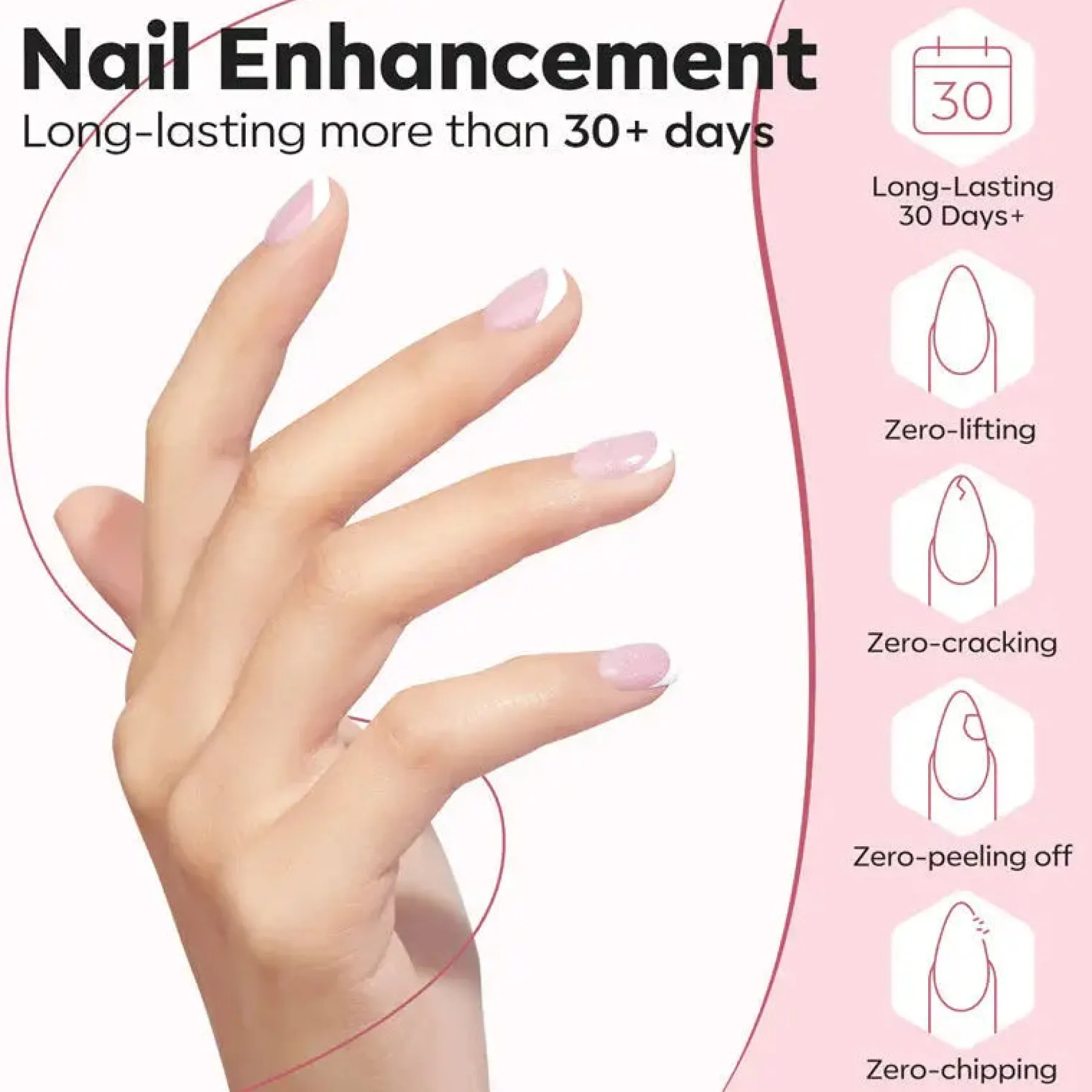 Clearance 8-in-1 Builder Nail Gel Nude Pink Glitter 4. Builder Gels|Veganer Nagellack