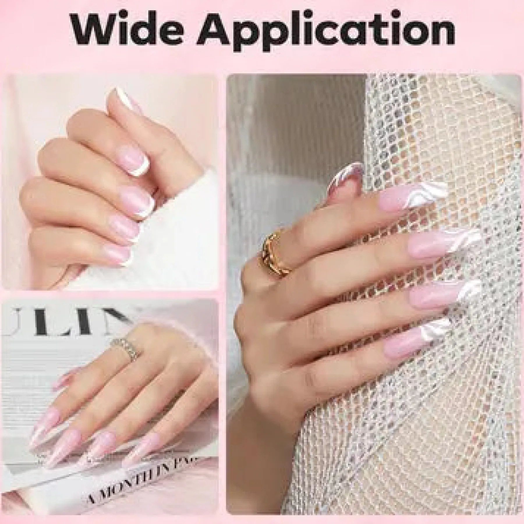 Clearance 8-in-1 Builder Nail Gel Nude Pink Glitter 4. Builder Gels|Veganer Nagellack