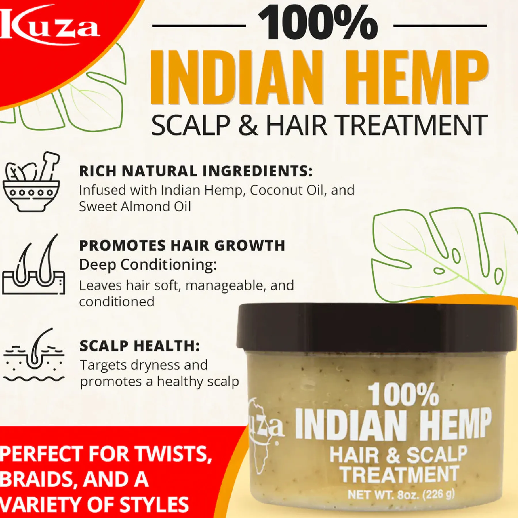 Best Indian Hemp Hair & Scalp Haarprobleem