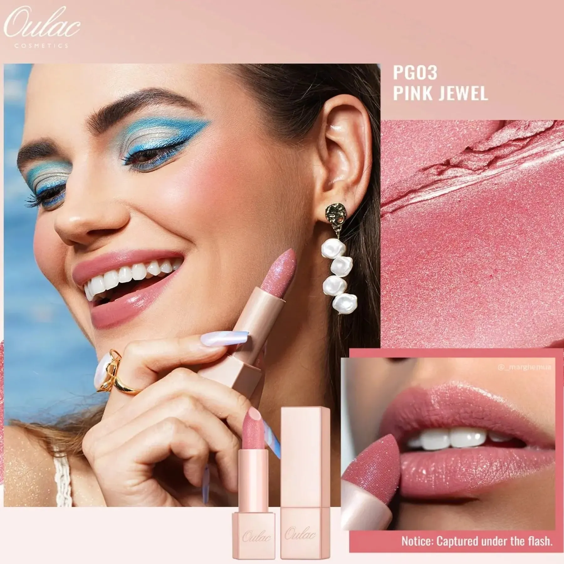 Discount Infinity Moisture Shine Lipstick PG03 Pink Jewel Lippenstift|Veganer Lippenstifte