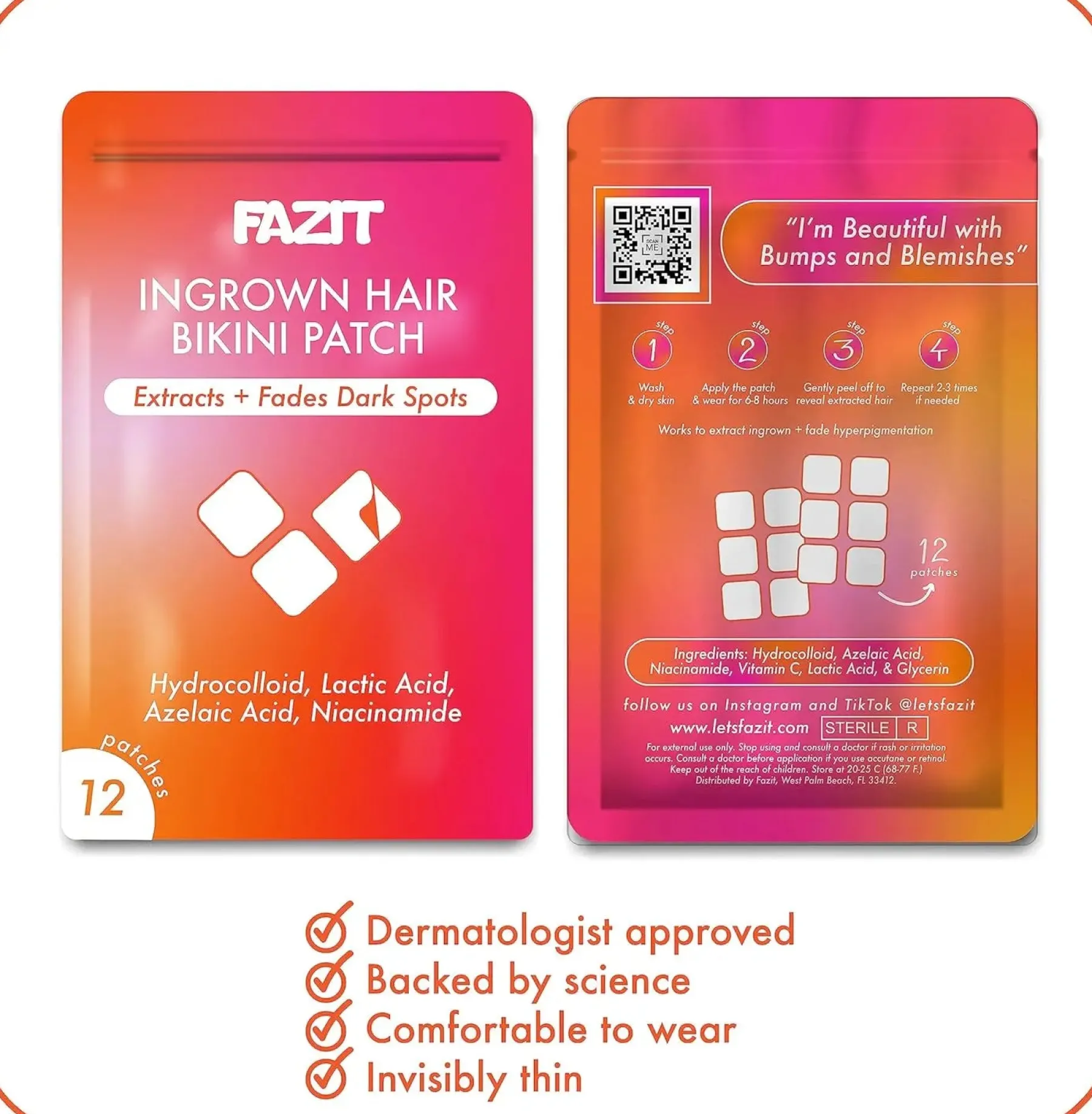 Ingrown Hair Bikini Patch Vegan Pflege|Gesichtsmasken