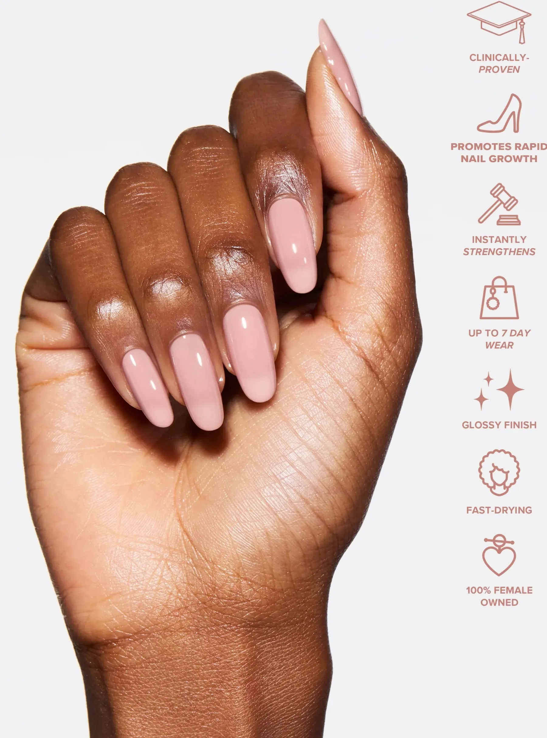 Clearance 5-in-1 Rapid Growth Nail Treatment Barely There Nagelserum
