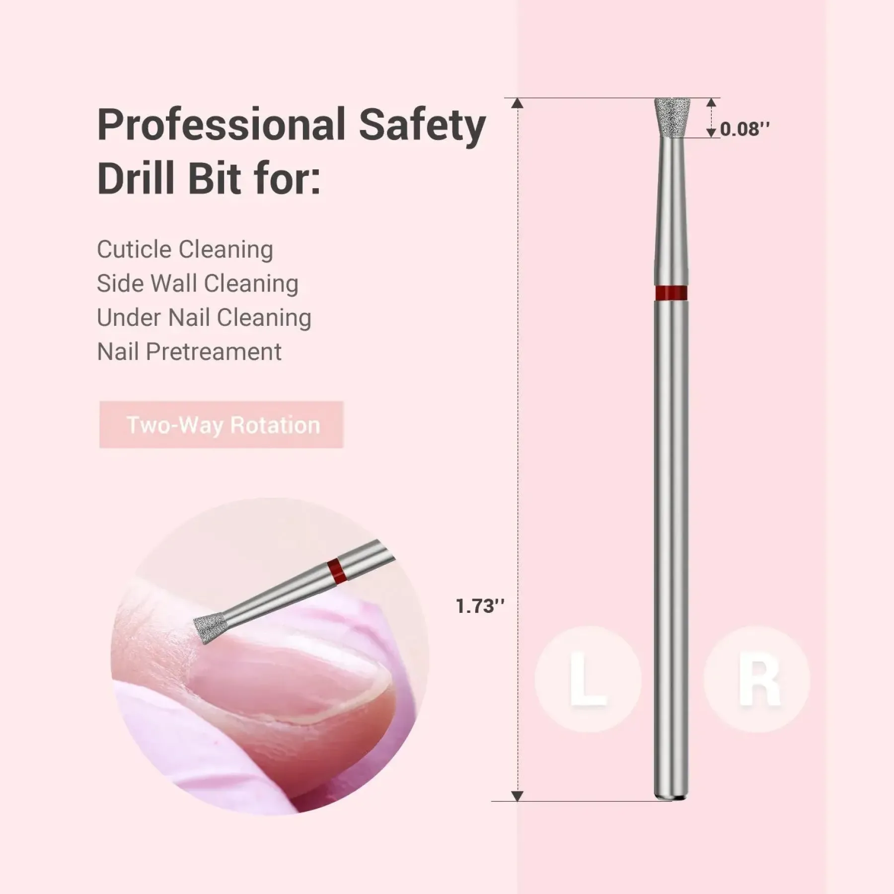 Discount Inverted Tapered Cuticle Clean Nail Drill Bit 6,7mm 1. Nagels Voorbereiden|1. Nagels Voorbereiden