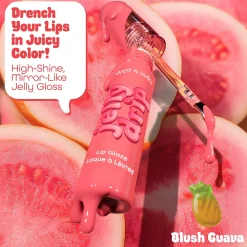 Discount Jelly Drip Lip Glaze Blush Guava Lipgloss|Veganer Lipgloss