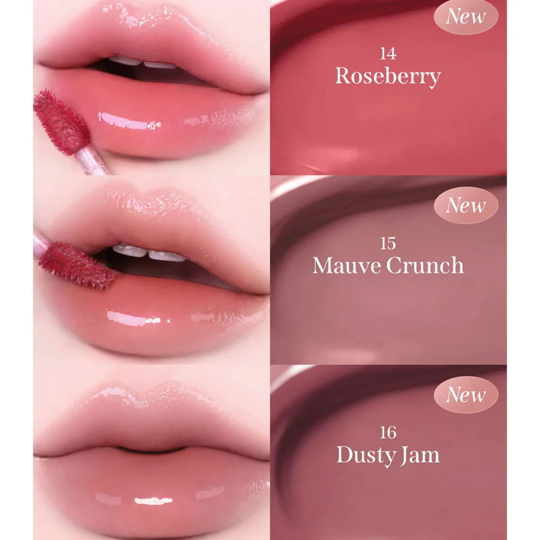 Hot Jelly Fit Tinted Glow Tint 15 Mauve Crunch Lipgloss|Veganer Lipgloss
