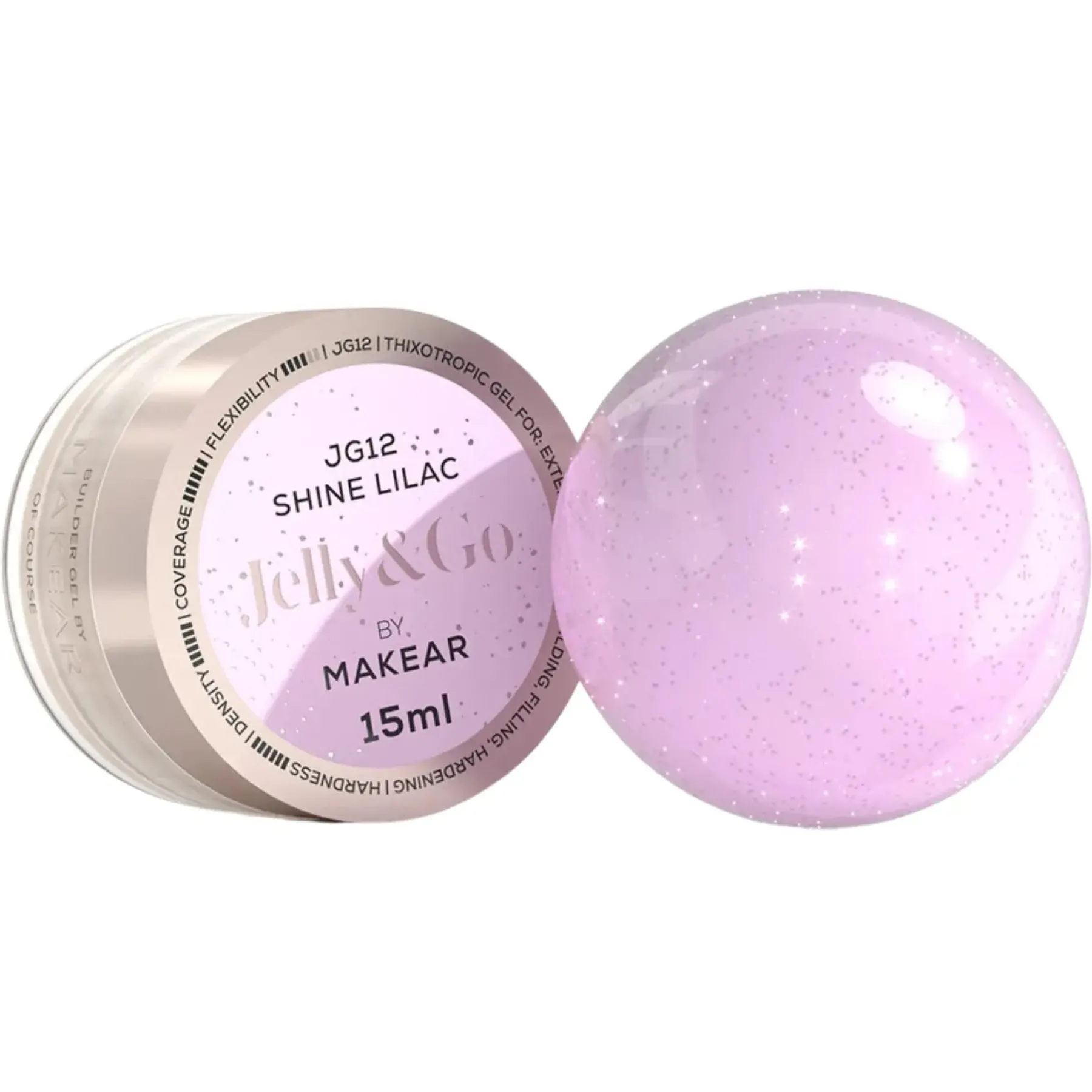 Jelly&Go Shine Lilac JG12 15ml 4. Builder Gels|Veganer Nagellack
