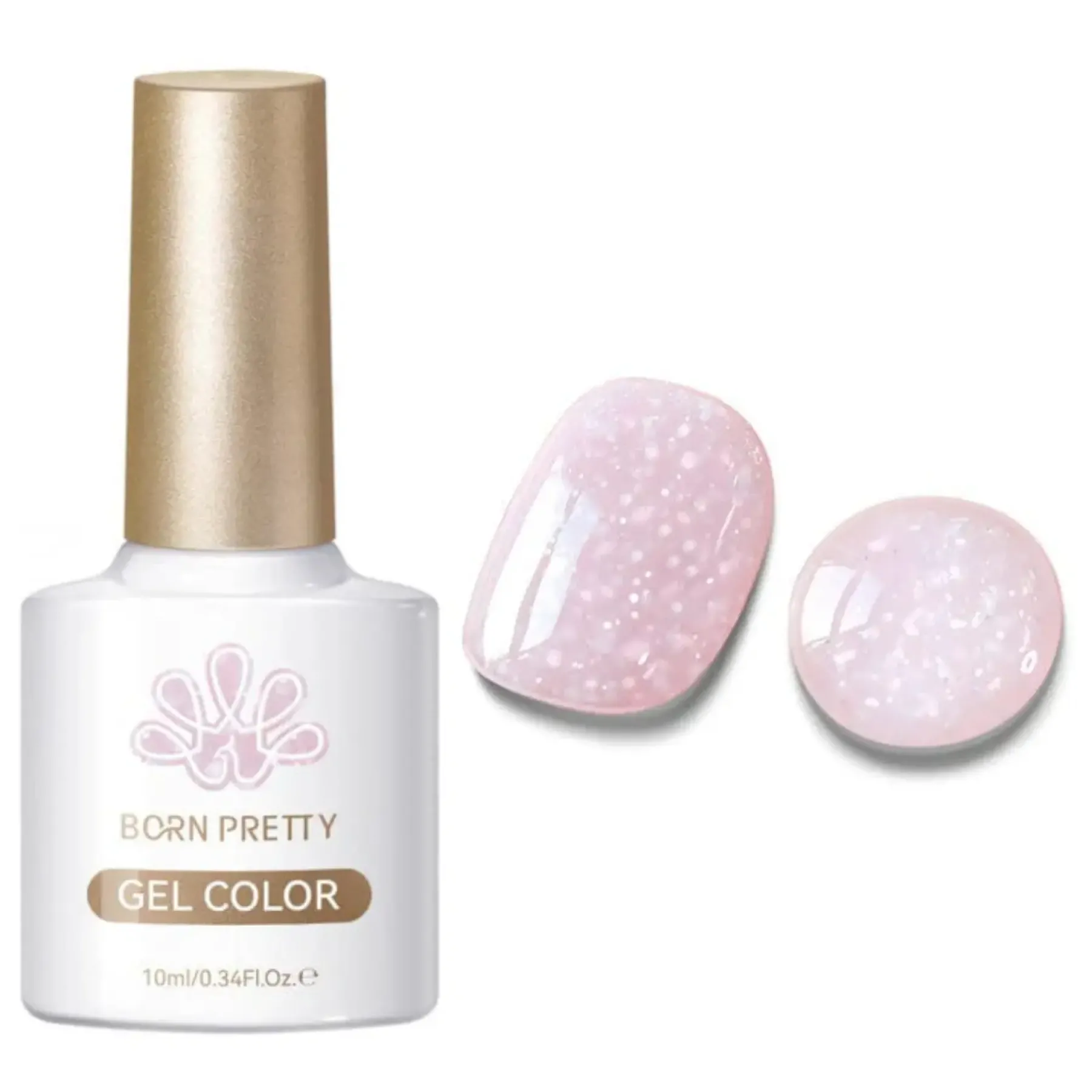 Discount Jelly Nude Snow Glitter Gel JN91 Veganer Nagellack|Hema-Frei