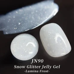 Sale Jelly Nude Snow Glitter Gel JN90 Veganer Nagellack|Hema-Frei