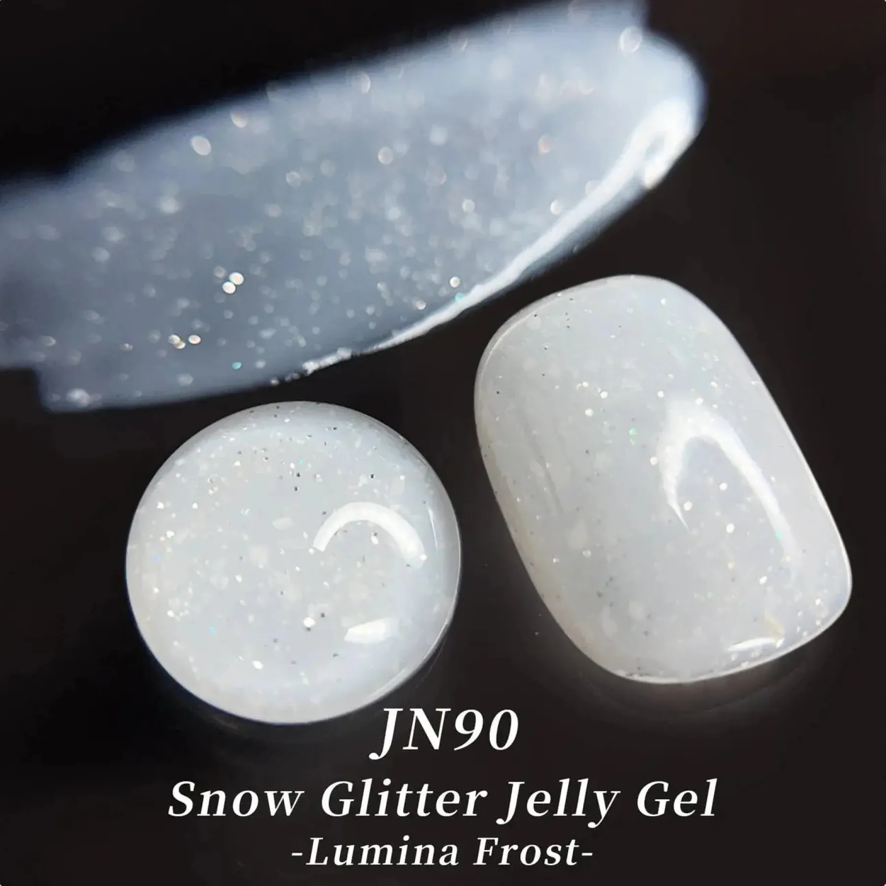 Sale Jelly Nude Snow Glitter Gel JN90 Veganer Nagellack|Hema-Frei
