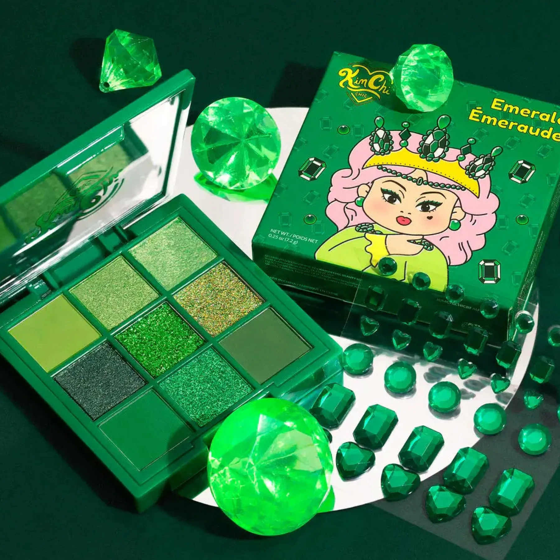 Online Jewel Collection 02 Emerald Palette Lidschatten|Vegane Lidschatten