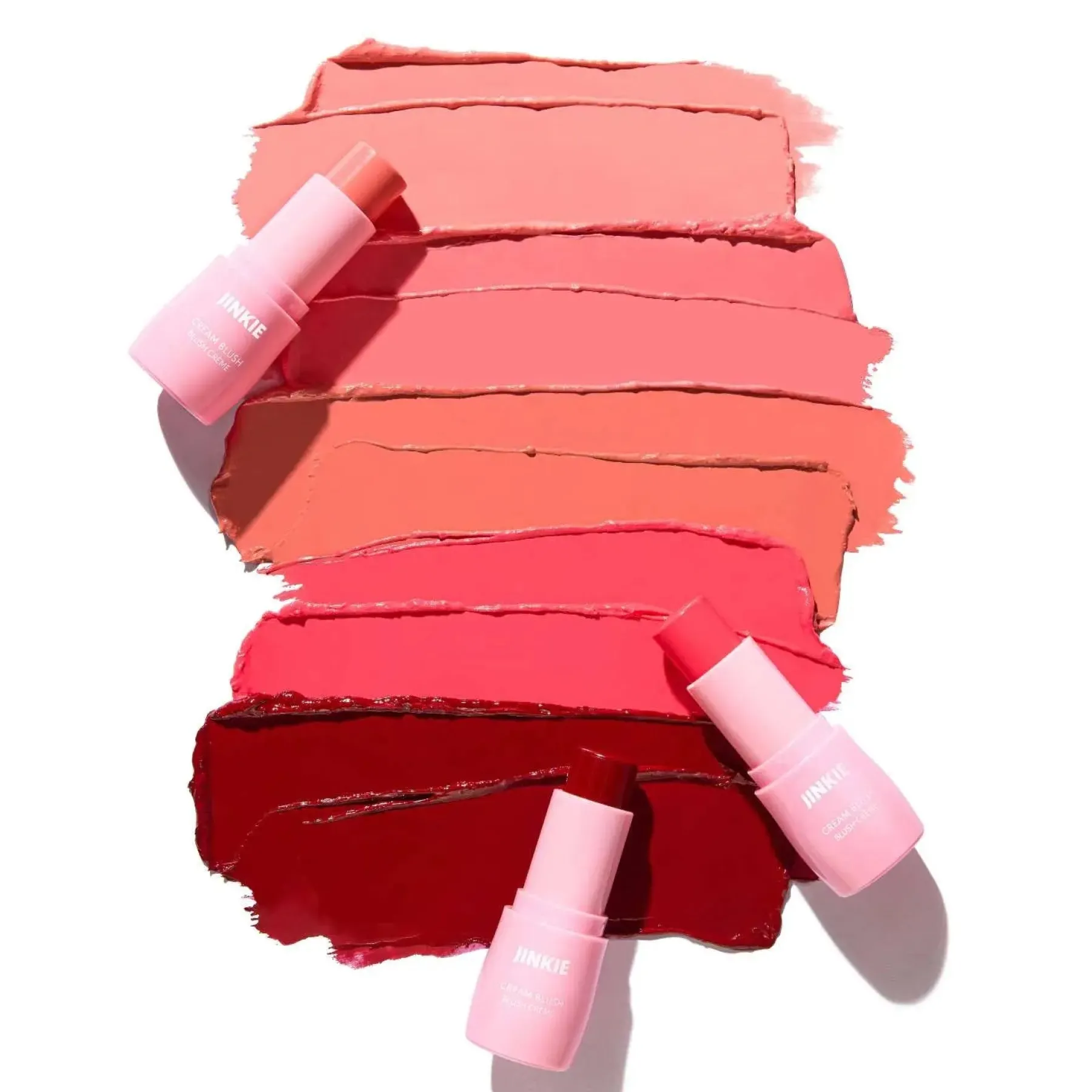 New Jinkie Stick Cream Blush Cheer Up Hot Pink Rouge