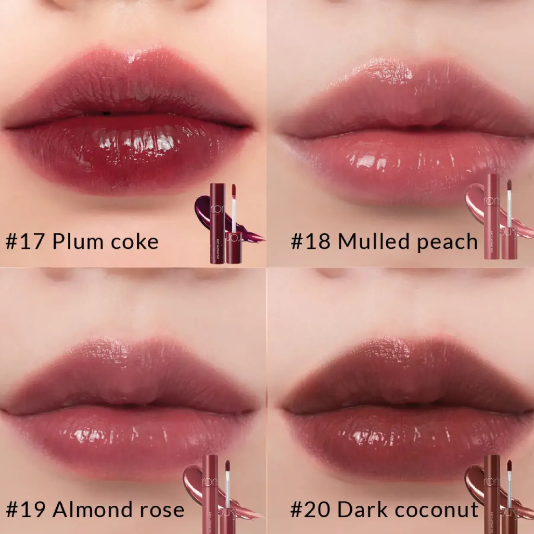 Best Juicy Lasting Tint 20 Dark Coconut Korean Makeup|Lippenstift