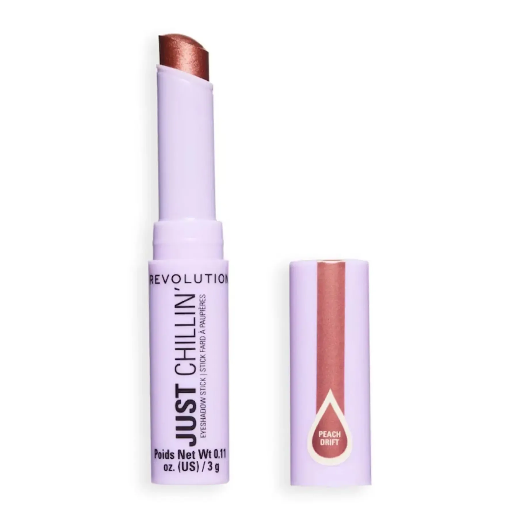 Just Chillin' Cooling Shadow Stick Peach Drift Lidschatten|Vegane Lidschatten