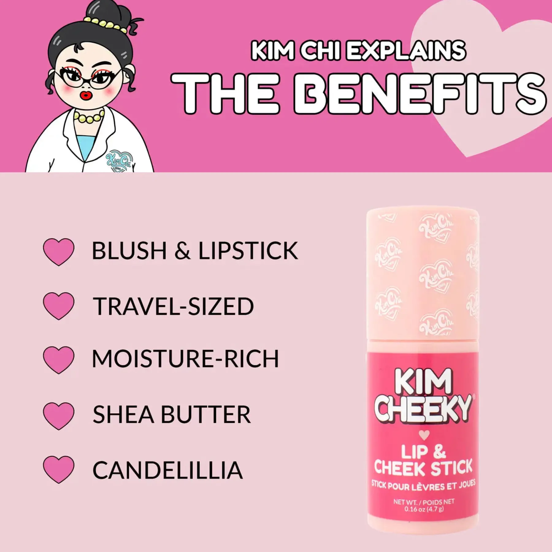 Hot Kim Cheeky Lip & Cheek Stick Bloomed Rouge