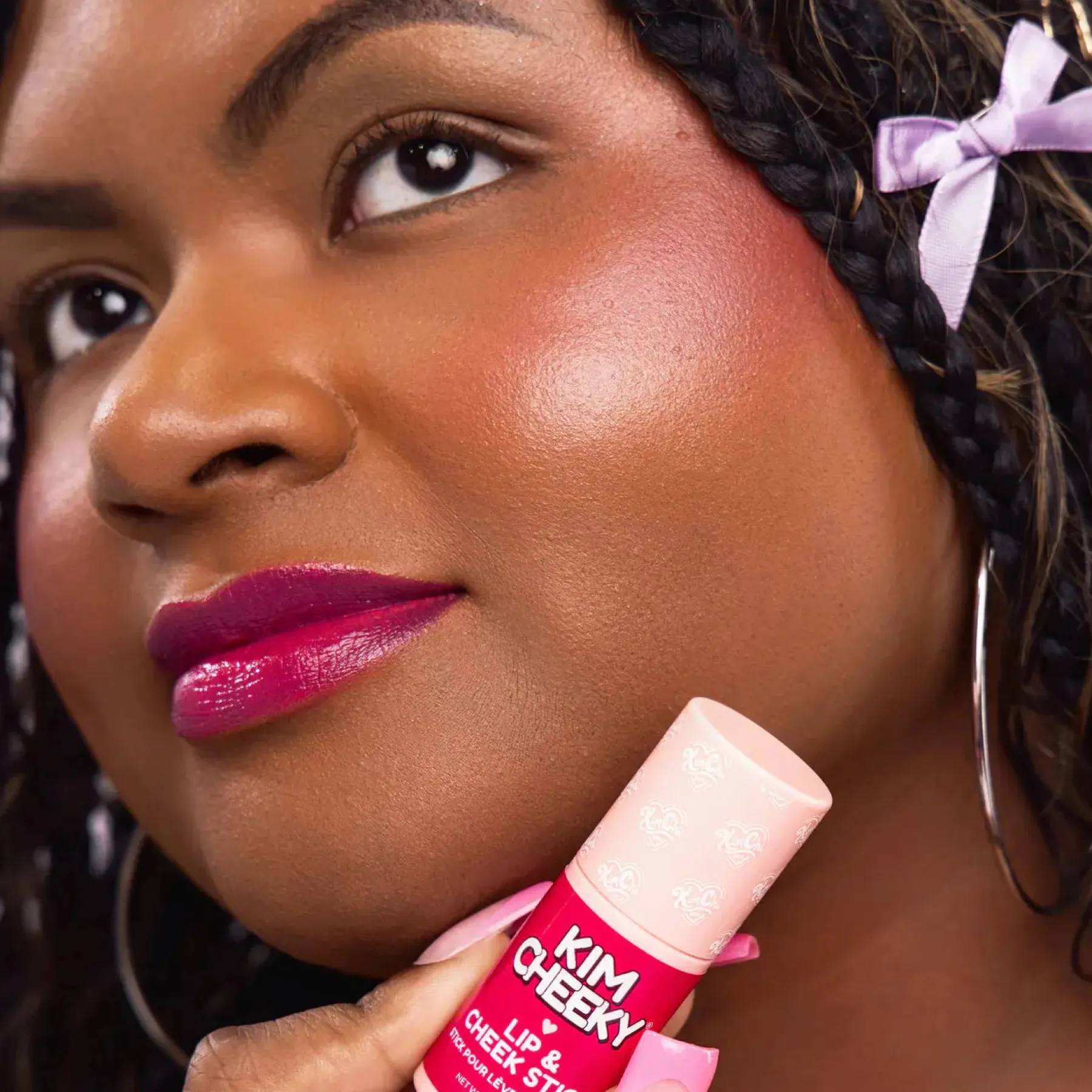 New Kim Cheeky Lip & Cheek Stick Dolled Rouge