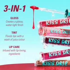 Online Kiss Drip Water Lip Tint Strawberry Drizzle Lippenstift|Veganer Lippenstifte