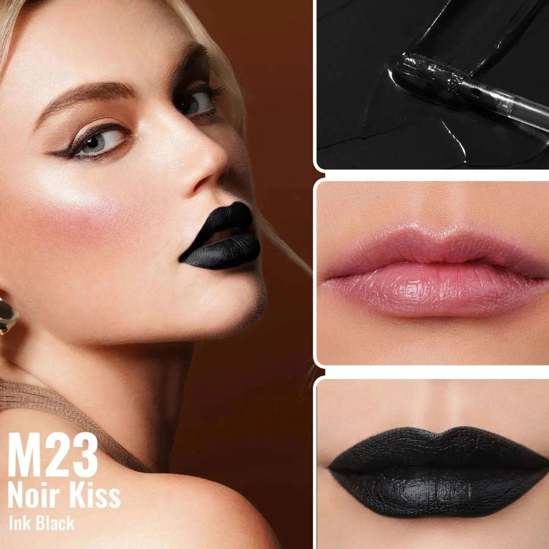 Discount Kissproof Liquid Matte Lipstick M23 Noir Kiss Lippenstift|Veganer Lippenstifte