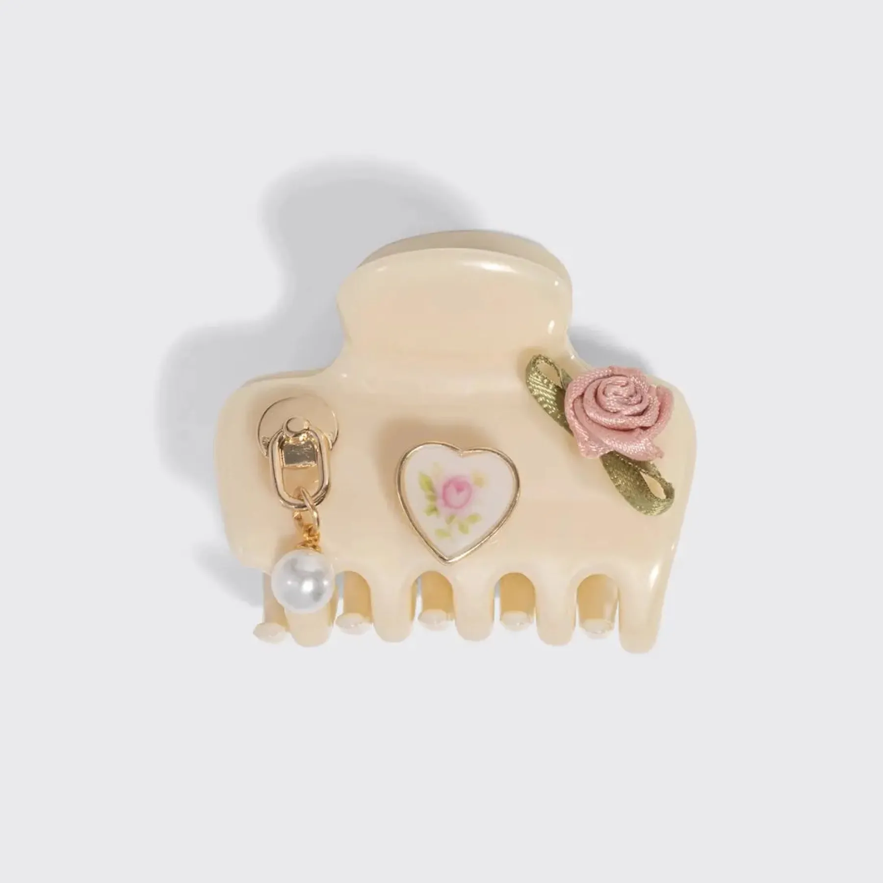 Pop Charms & Cloud Clip Set Pearlized Cream Haarpflege-Routinen & Sets|Haarspangen & -Clips
