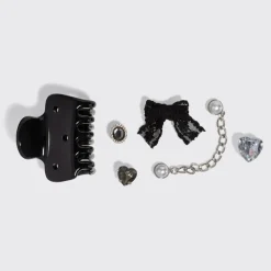 Best Pop Charms & Cloud Clip Set Vintage Black Haarpflege-Routinen & Sets|Haarspangen & -Clips