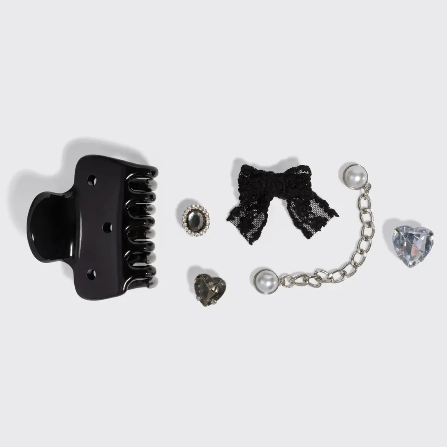 Best Pop Charms & Cloud Clip Set Vintage Black Haarpflege-Routinen & Sets|Haarspangen & -Clips