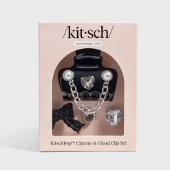 Best Pop Charms & Cloud Clip Set Vintage Black Haarpflege-Routinen & Sets|Haarspangen & -Clips