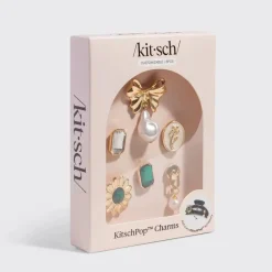 Online pop Charms 6pc Set Vintage Emerald Haarpflege-Routinen & Sets|Haarspangen & -Clips